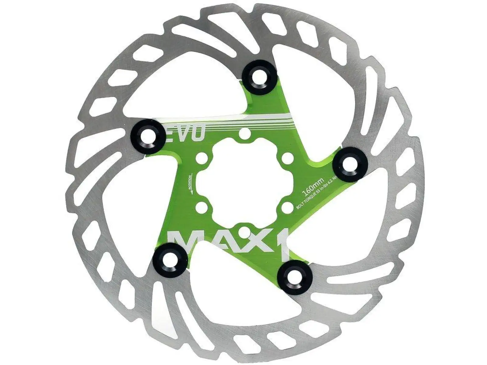 MAX1 Evo Bremsscheibe 160 mm grün.