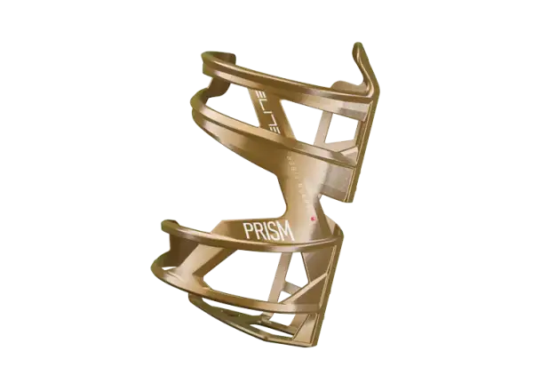 Elite Prism Linker Carbon Trinkflaschenhalter in Gold-Metallic/Weißes Grafik