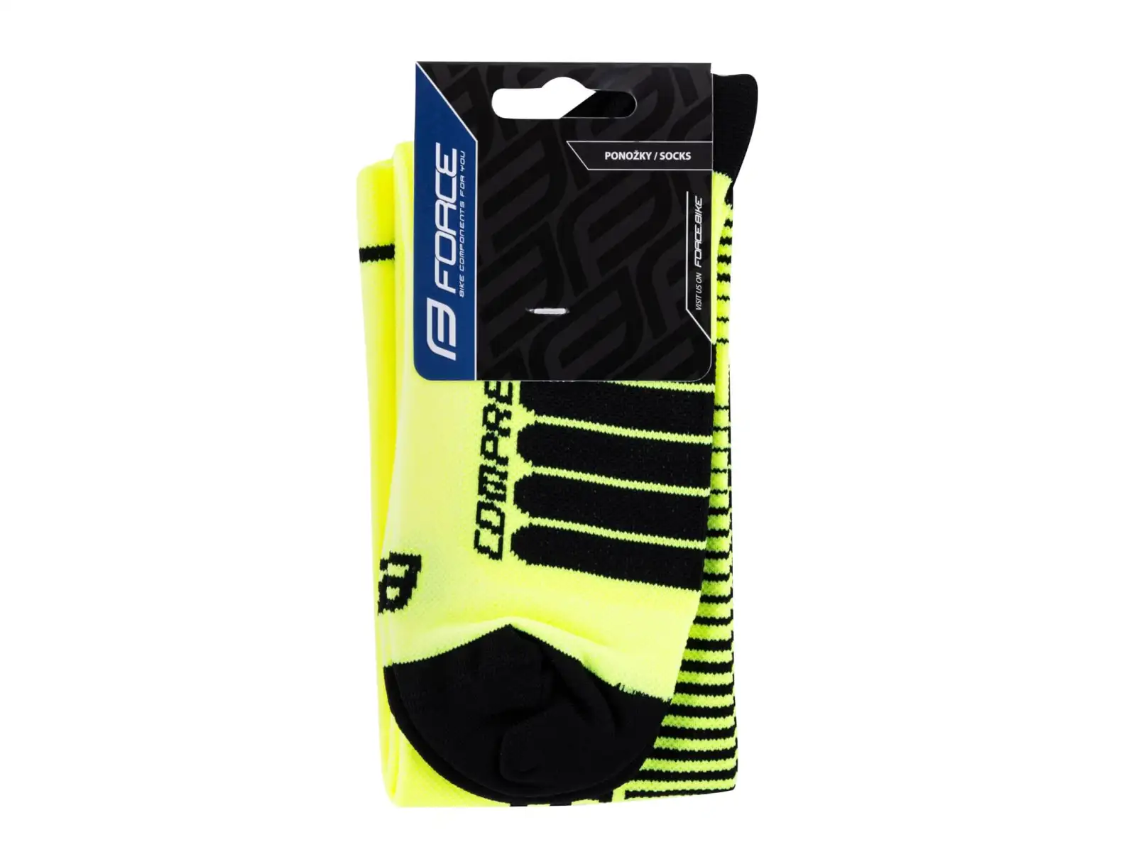 Force Compress Kompressionsstrümpfe fluo/schwarz