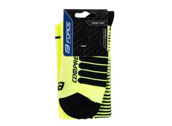 Force Compress Kompressionsstrümpfe fluo/schwarz