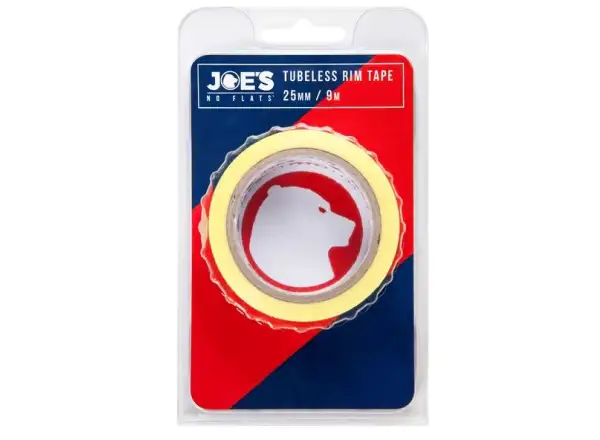 Joes Tubeless Gelbes Felgenband 9 m X 25 mm - Schlauchloses Felgenband