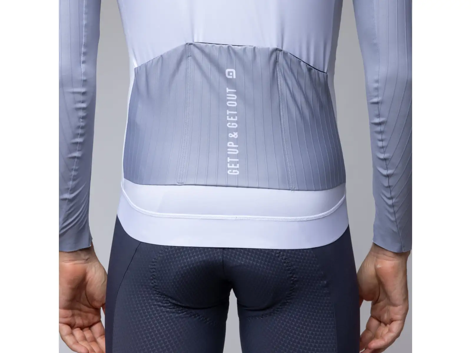 Alé PR-E Follow Me Herren isoliertes Trikot langer Ärmel White