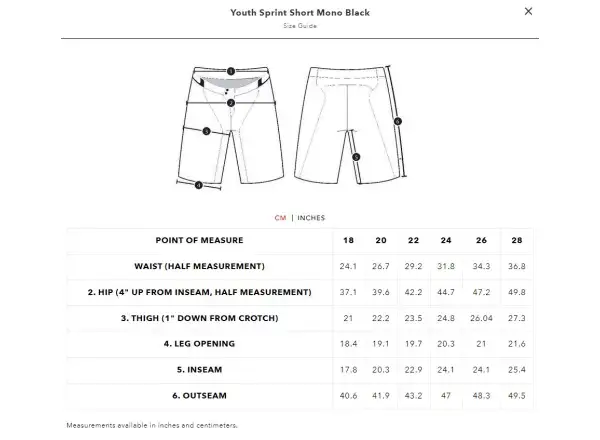 Troy Lee Designs Sprint Mono Kinder Shorts Black