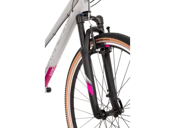 Rock Machine CrossRide 100 Lady glänzendes Hellgrau/Dunkelgrau Trekkingrad