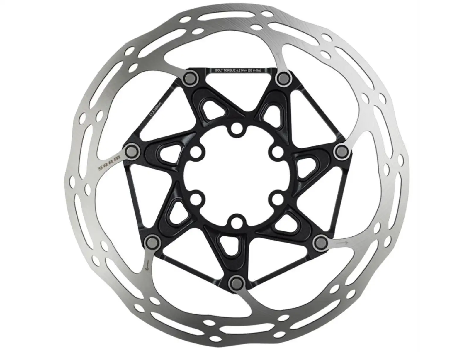 Sram Centerline 2 Piece Rounded Bremsscheibe 140 mm Stahlschrauben
