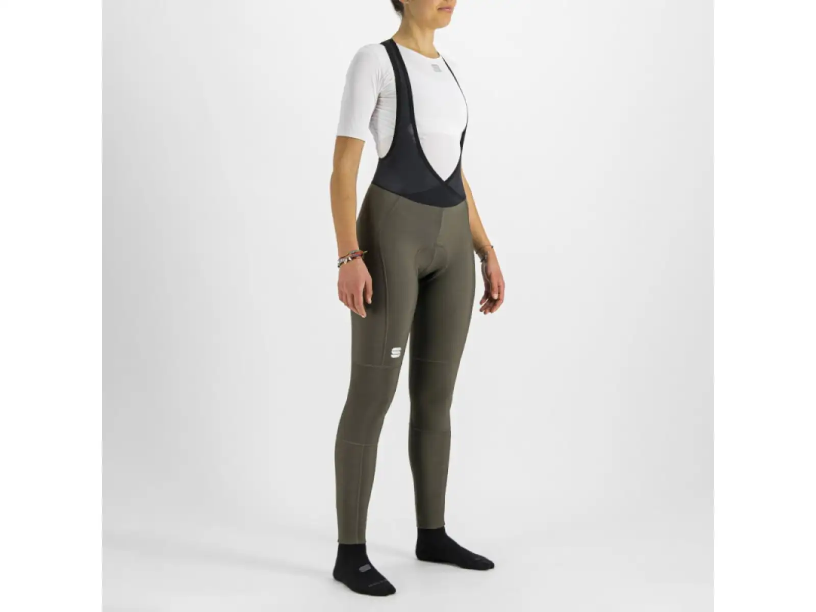 Sportful Giara Damenradhose mit Latz und Polsterung Mud