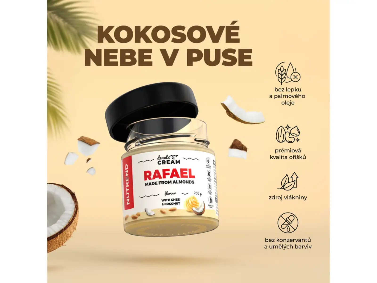Nutrend Denuts Cream feine Nusscreme 250 g Raffaelo 