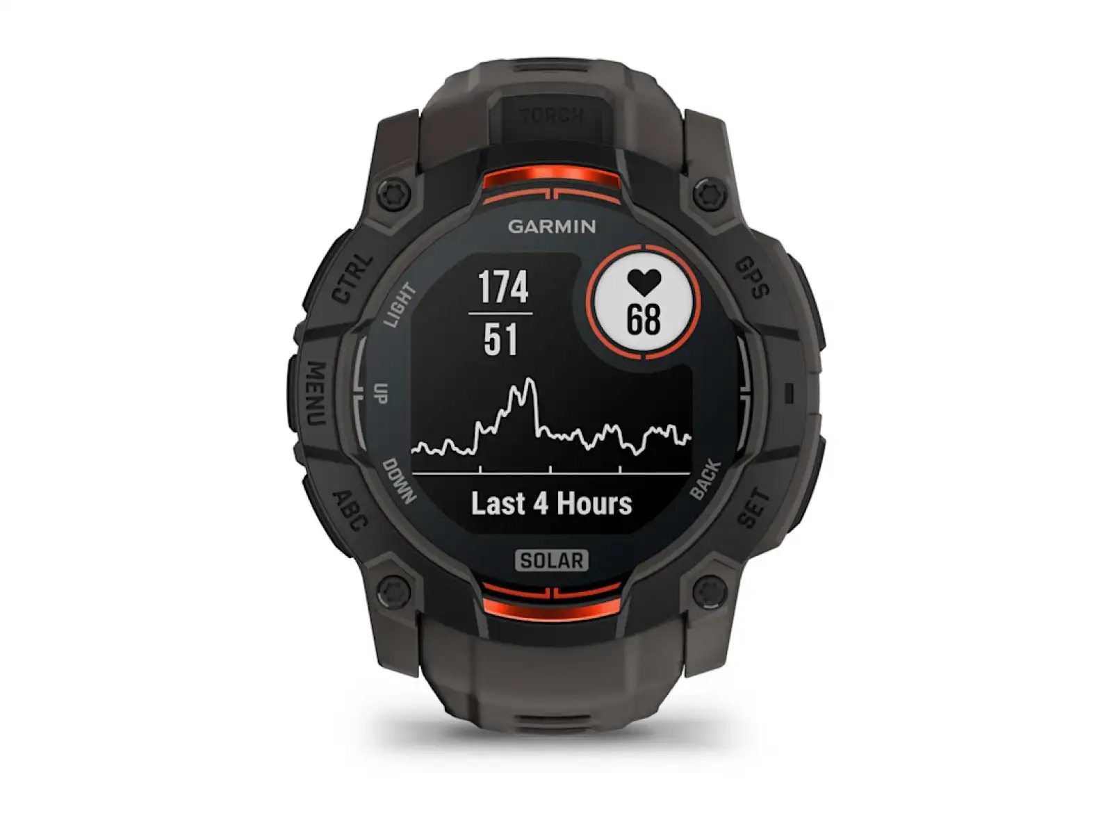 Garmin Instinct 3 Solar 50 mm Smartwatch Black/Charcoal Armband