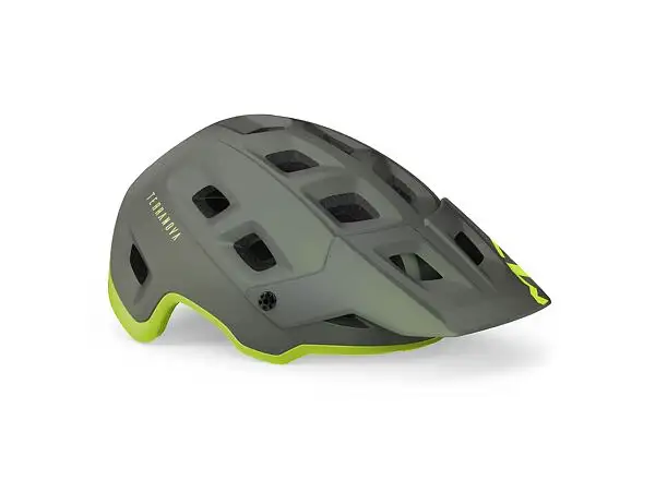 MET Terranova Helm Grau/Limette Matt
