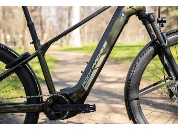 Rock Machine eBlizz B70T Elektro-Mountainbike – Gloss Dark Forest