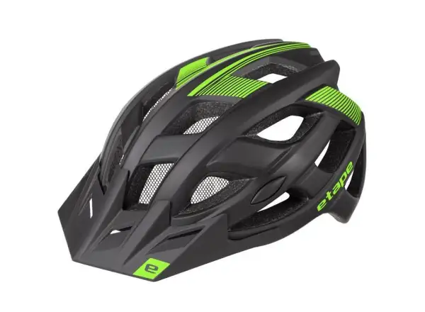 Etape Escape Fahrradhelm schwarz/grün matt
