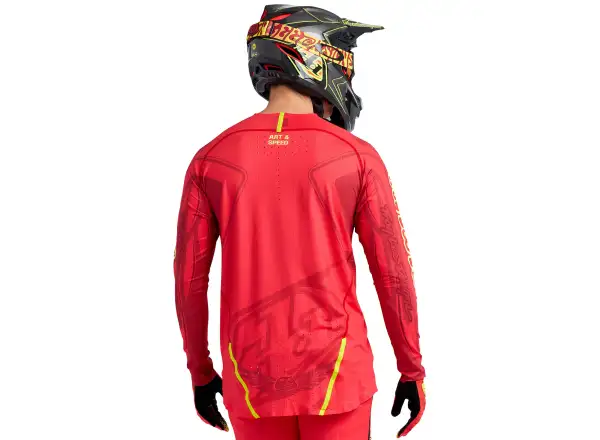 Troy Lee Designs Sprint Ultra Ghostwing Herrentrikot Langarm Infra Red