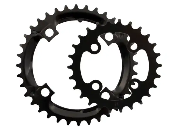 Max1 Kettenblattsatz BCD104/36 Zähne und BCD 64/26 Zähne schwarz