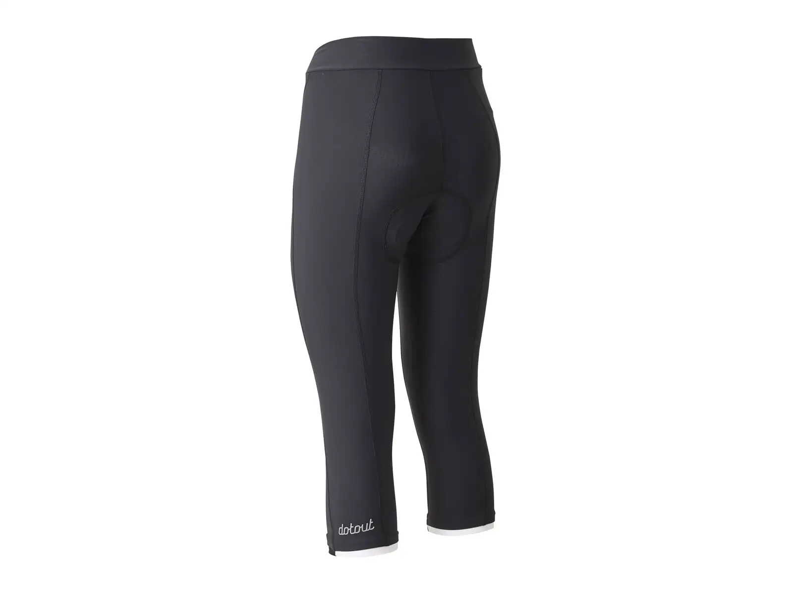 3/4 Damenhose Dotout Instinct mit Einsatz schwarz/weiß