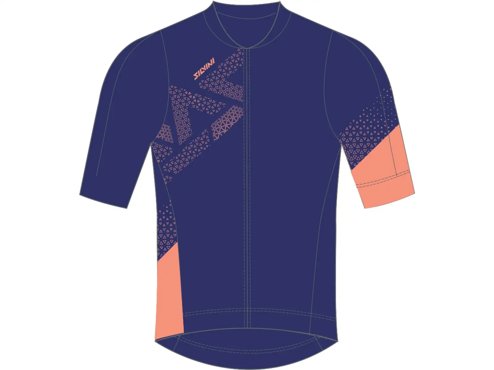 Silvini Rosalia Damen Kurzarmtrikot marineblau/koralle