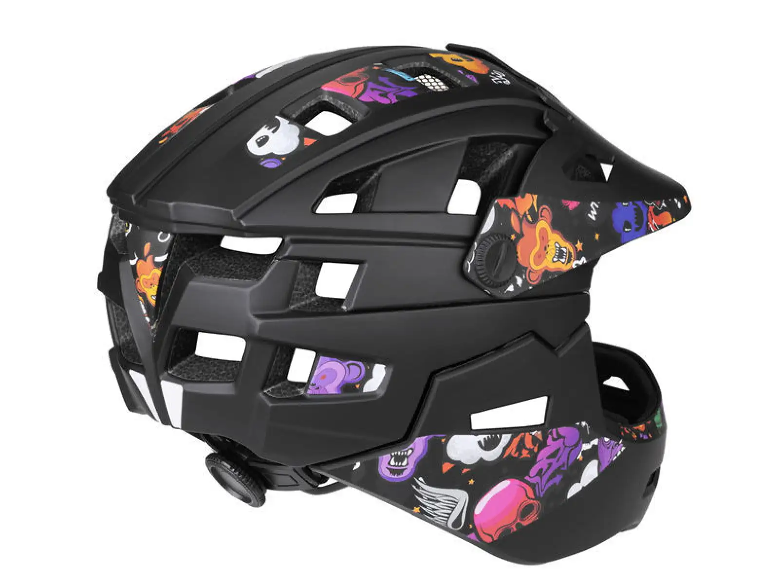 Etape Scudo Kinderhelm schwarz/Grafik matt