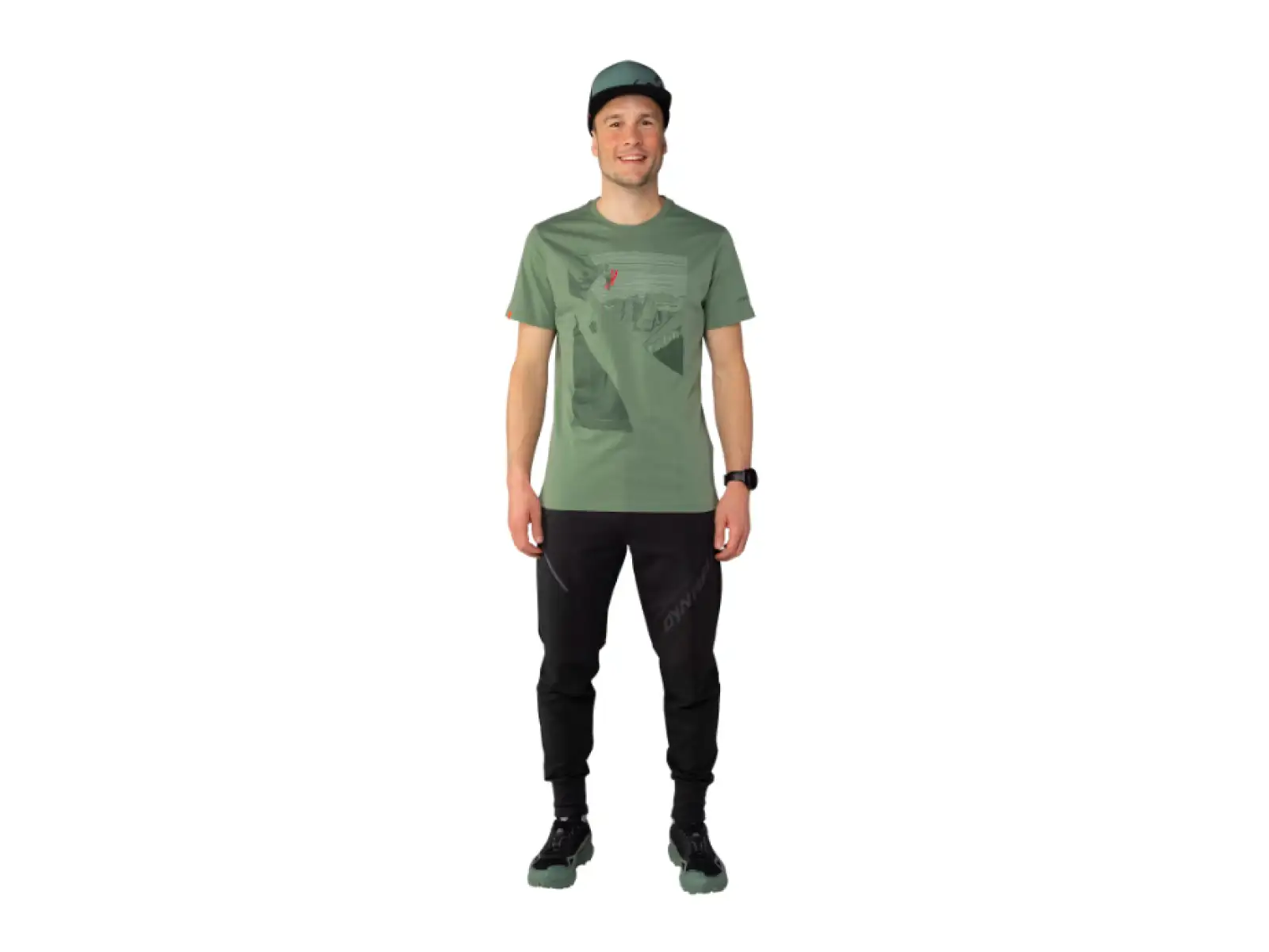 Dynafit X Simon Charriere Herren T-Shirt Kurzarm Sage/Chamonix
