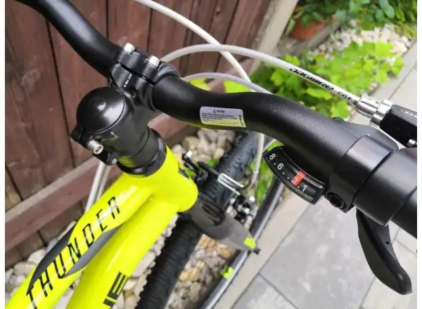 Rock Machine Thunder 24 Gloss Radioaktiv Gelb/Schwarz/Dunkelgrau Kinderfahrrad