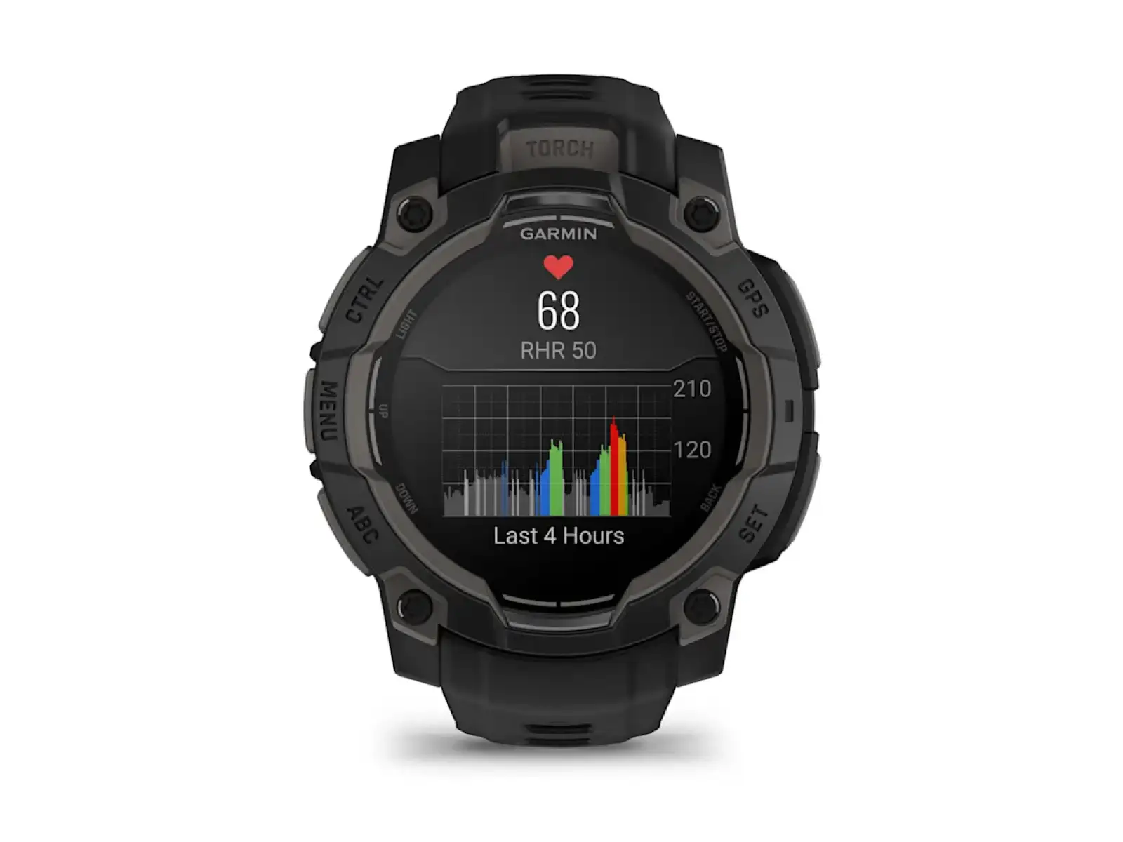 Garmin Instinct 3 Amoled 45 mm Smartwatch Black/Black Armband