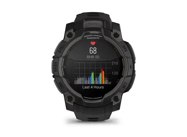 Garmin Instinct 3 Amoled 45 mm Smartwatch Black/Black Armband