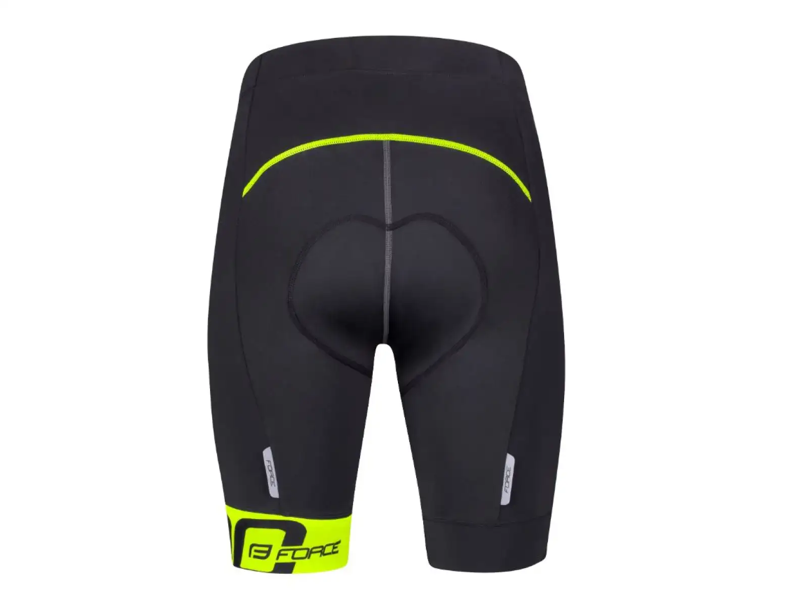 Force B30 Shorts mit hoher Taille mit Polsterung Schwarz/Fluo
