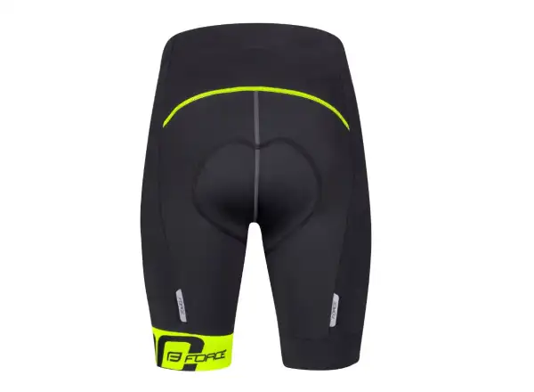 Force B30 Shorts mit hoher Taille mit Polsterung Schwarz/Fluo