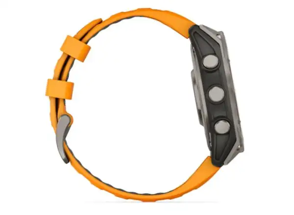 Garmin fenix 8 - 47 mm AMOLED Saphir Smartwatch Titanium Orange/Graphite
