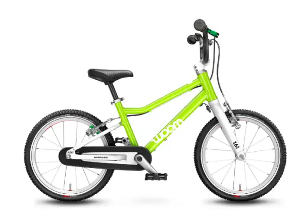 Woom 3 Echse Limette 16 Kinderfahrrad