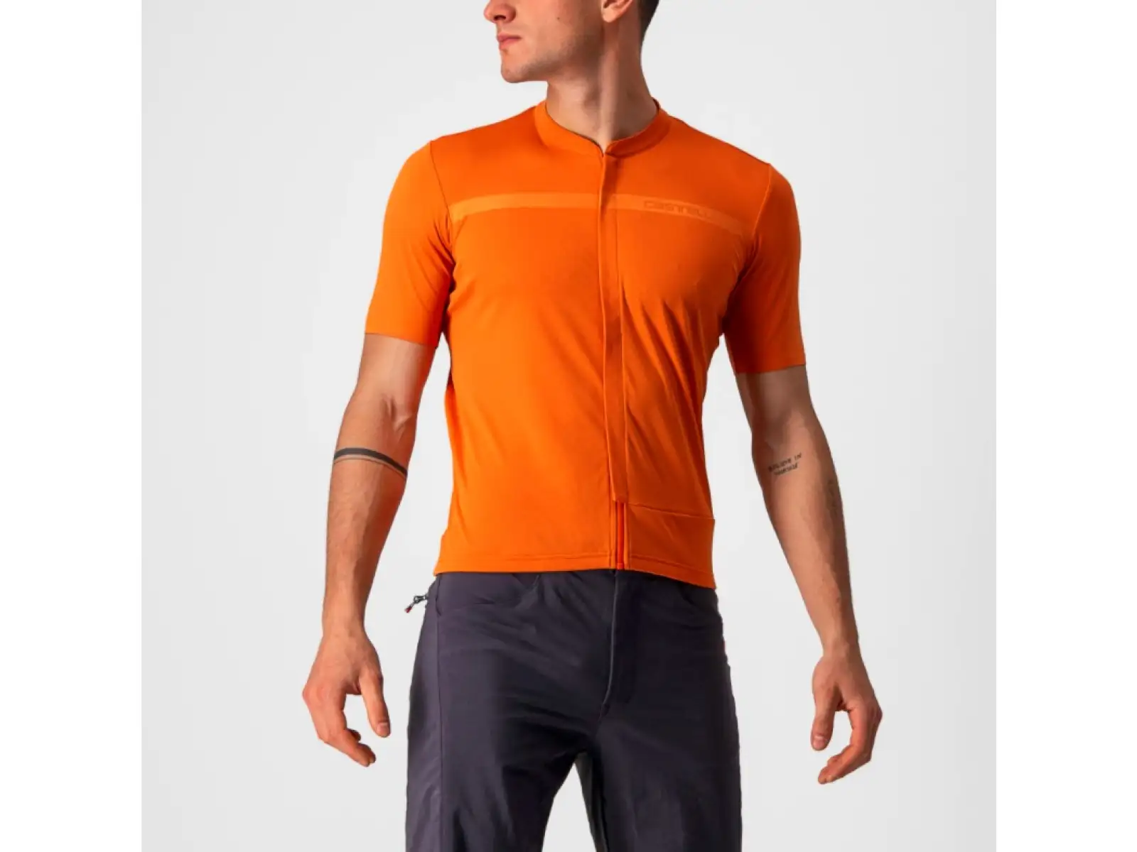 Castelli Unlimited AR Herrentrikot mit kurzen Ärmeln Orange Rost