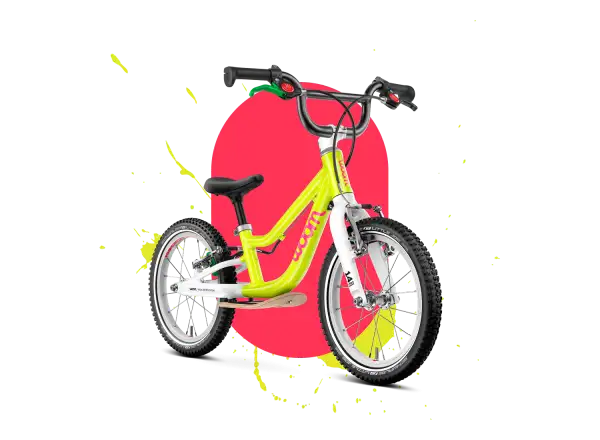 Woom GO 1 PLUS Kinderlaufrad neon lime
