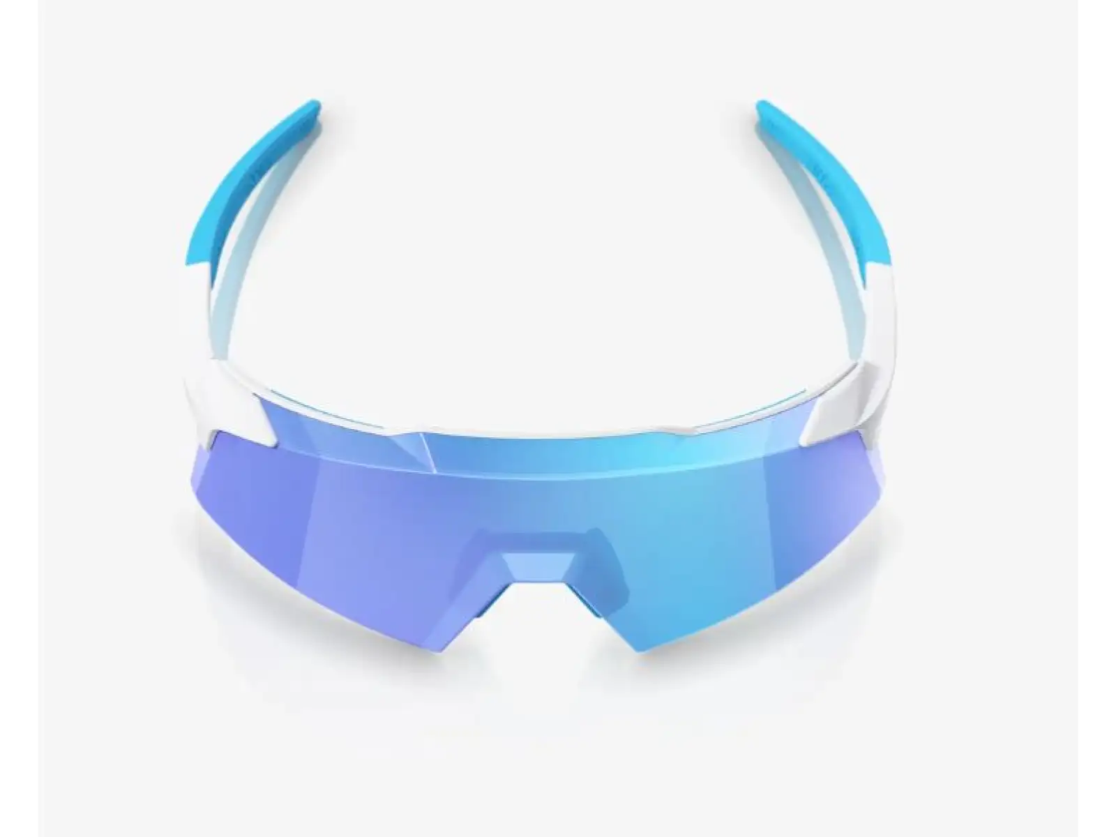 100% Aerocraft Brille Matte White/HiPER Blue Mirror