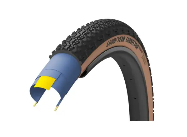Goodyear Connector Ultimate Tubeless Komplettes 28-Zoll Gravelreifen mit Kevlar Tan