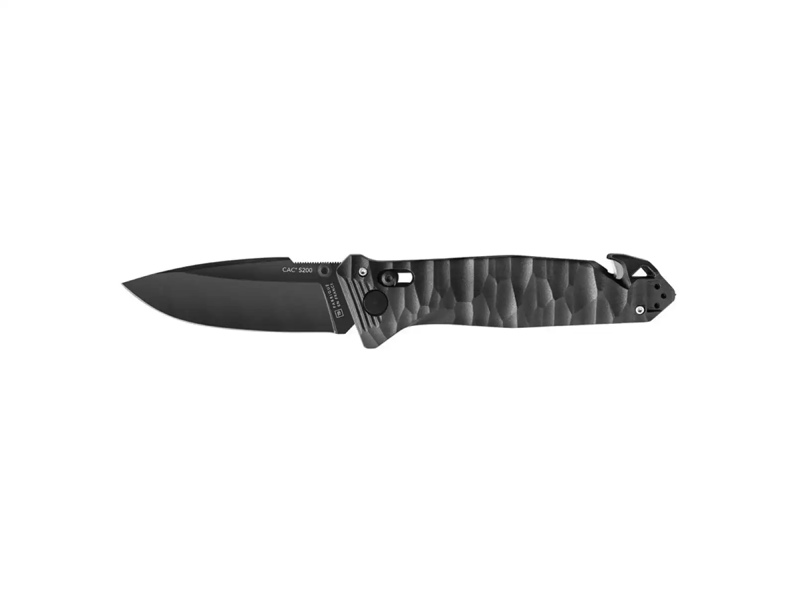TB Outdoor CAC S200 Französische Armee PA6 FV Messer Textur schwarze