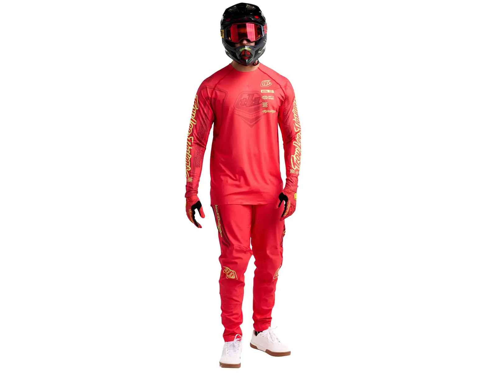 Troy Lee Designs Sprint Ultra Ghostwing Herrentrikot Langarm Infra Red