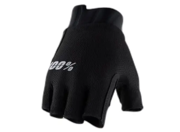 100% Exceeda Gel Damen-Fahrradhandschuhe kurz Schwarz