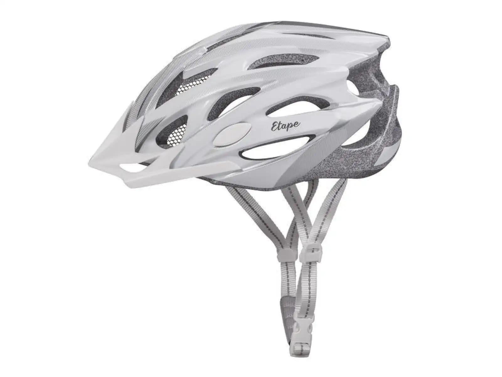 Etape Venus Damenfahrradhelm weiß/silber matt