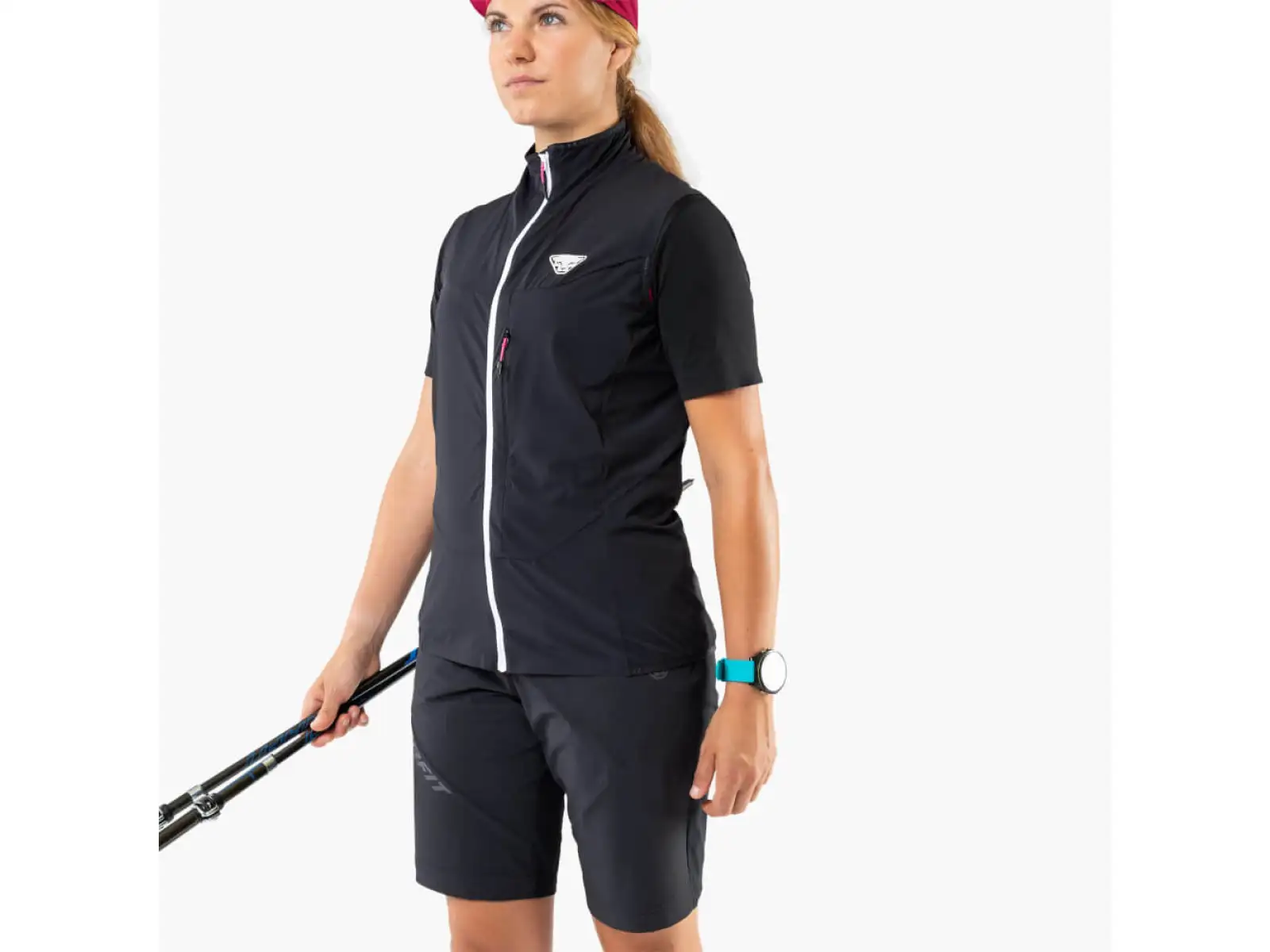 Dynafit Traverse Dynastretch Damenweste Black Out Nimbus.
