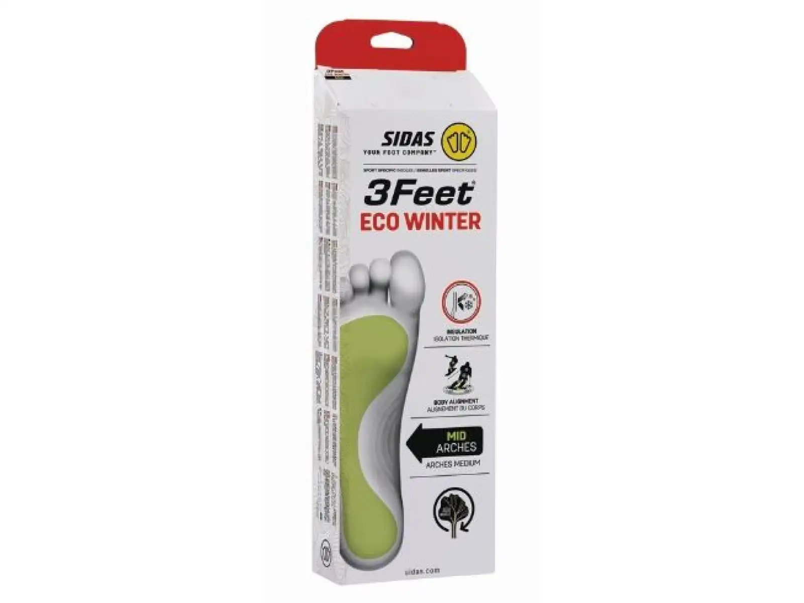 Sidas 3Feet Eco Winter Mid Einlegesohlen für Schuhe