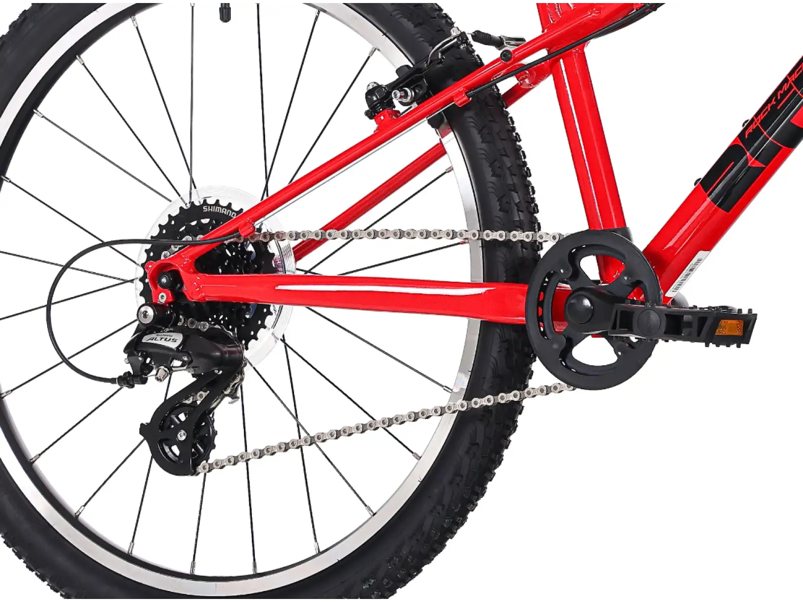 Rock Machine RIFF Jr 24 Kinderfahrrad Gloss Fire Red