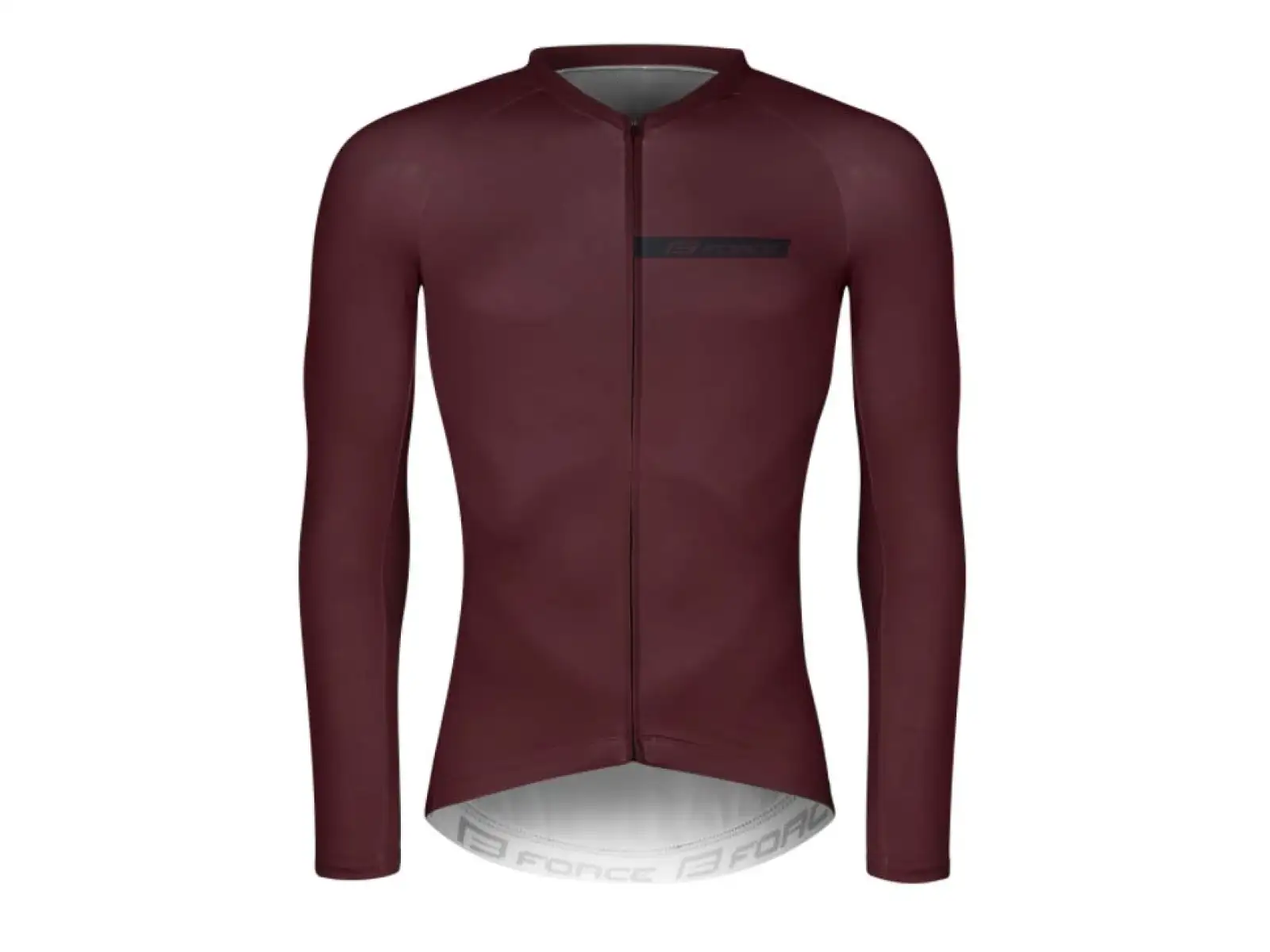 Force Charm Herren Langarmshirt in Bordeaux.