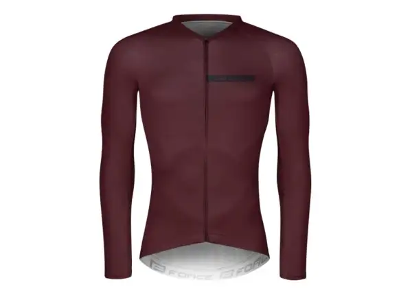 Force Charm Herren Langarmshirt in Bordeaux.