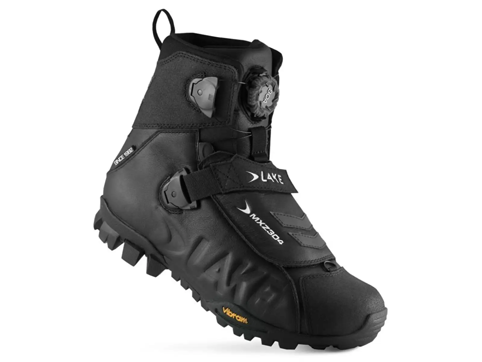 Lake MXZ304 Winter MTB Herren-Fahrradschuhe Schwarz