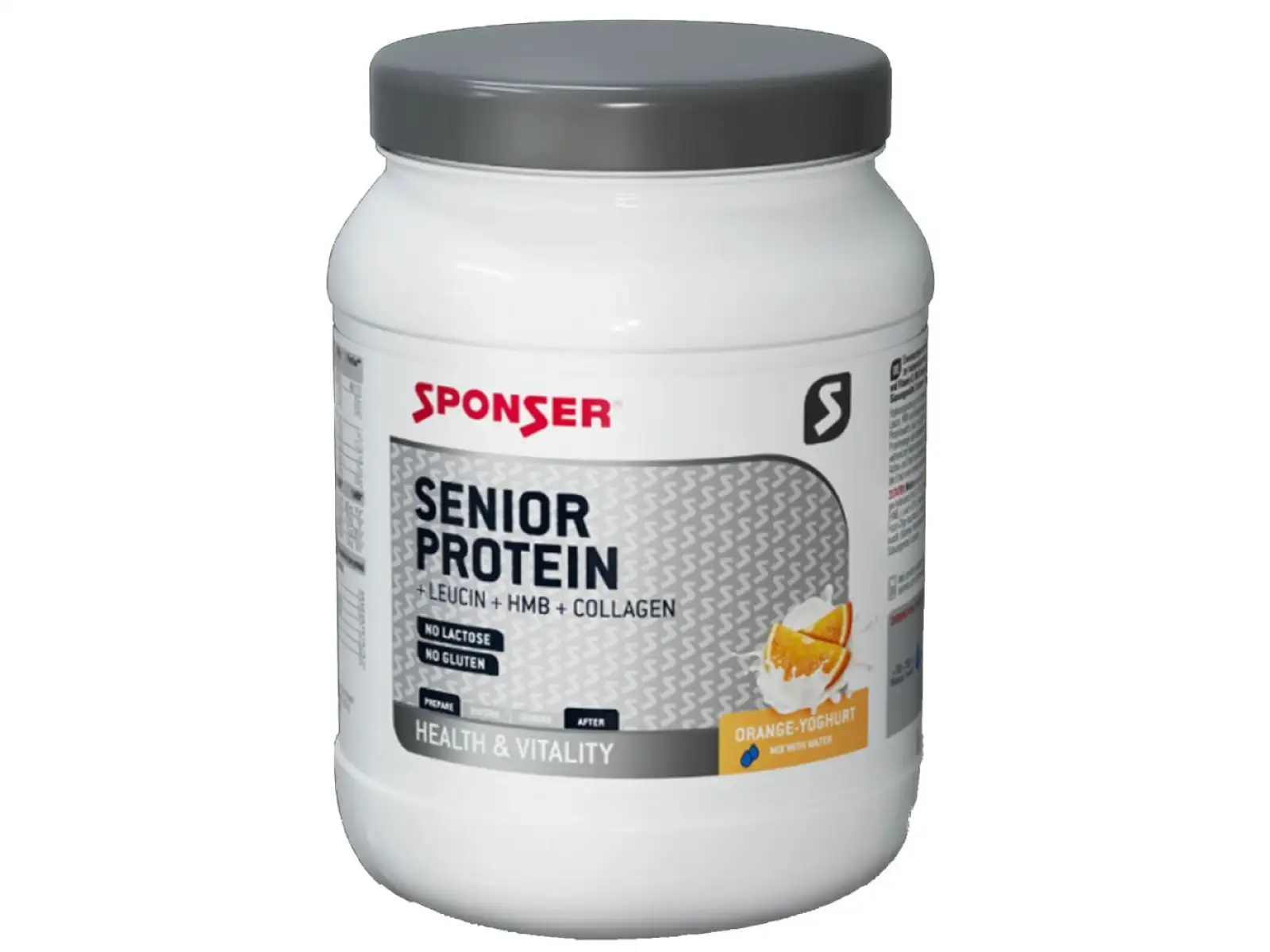 Sponser Senior Protein Drink mit Kollagen Orange Joghurt 455 g