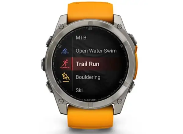 Garmin fenix 8 - 51 mm AMOLED Sapphire Smartwatch Titanium Orange/Graphite