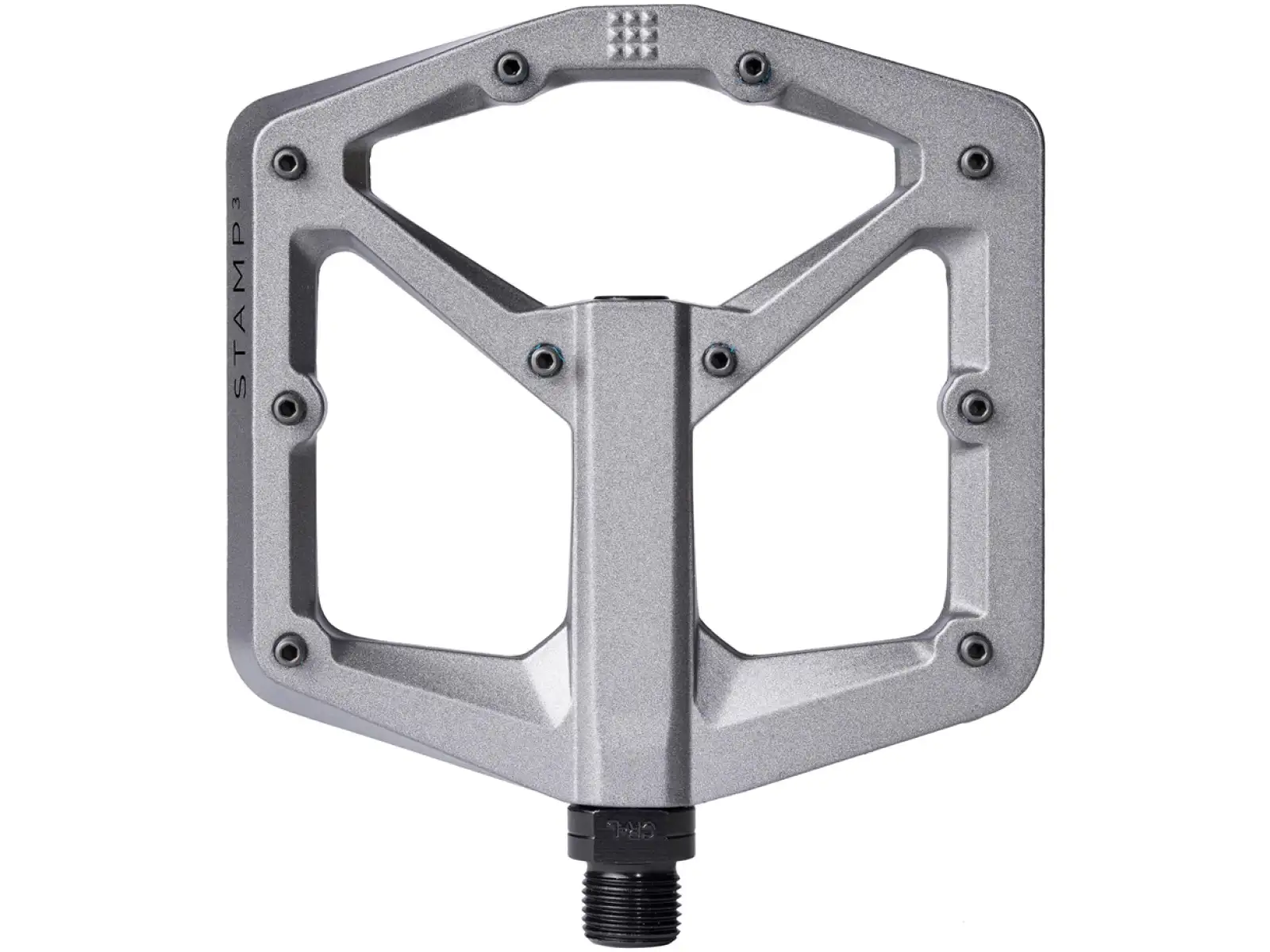 Crankbrothers Stamp 3 Große Plattformpedale Grau Magnesium