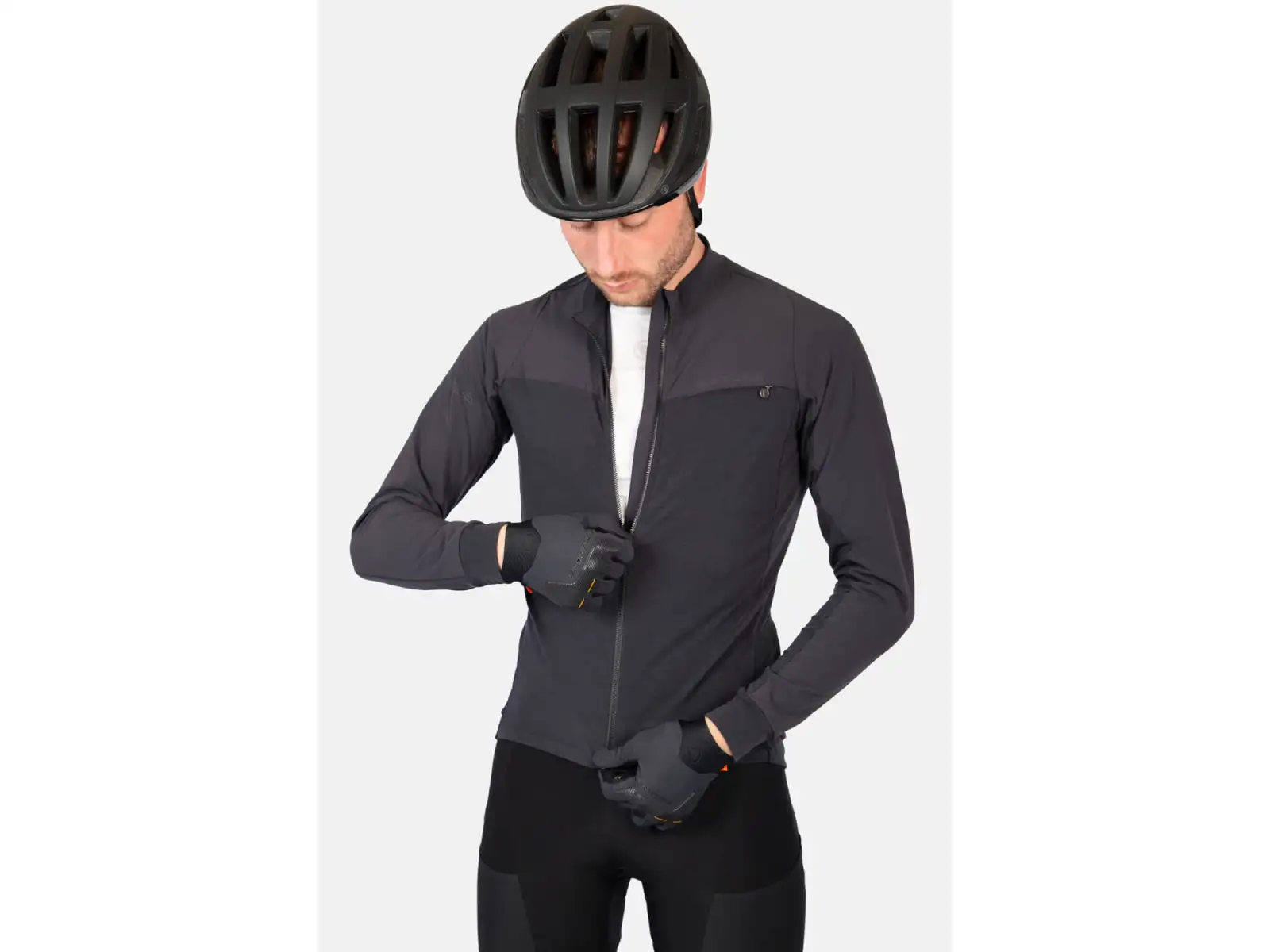 Endura GV500 Herrentrikot langarm Schwarz