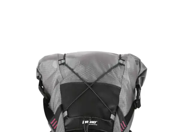 Woho X-Touring Dry Bag Satteltasche 8-12 l Honeycomb Iron grau Größe M.