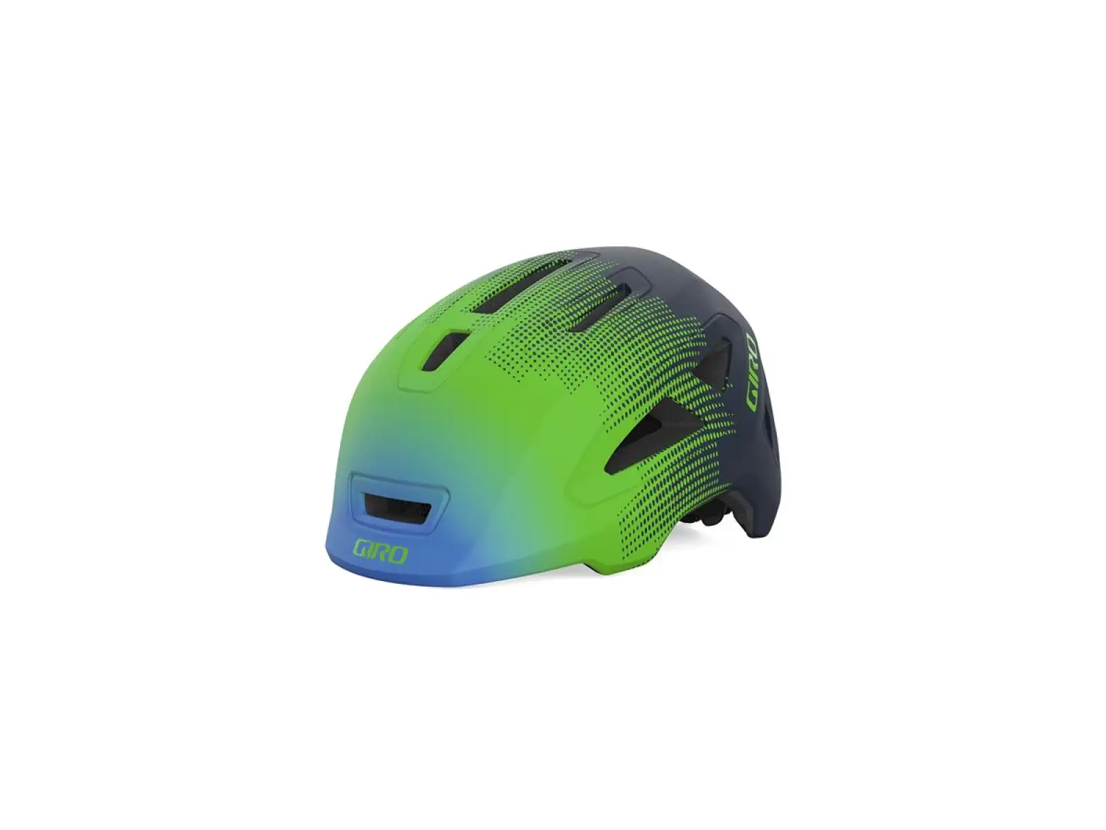 Giro Scamp II Kinderhelm Mat Blue/Green Towers