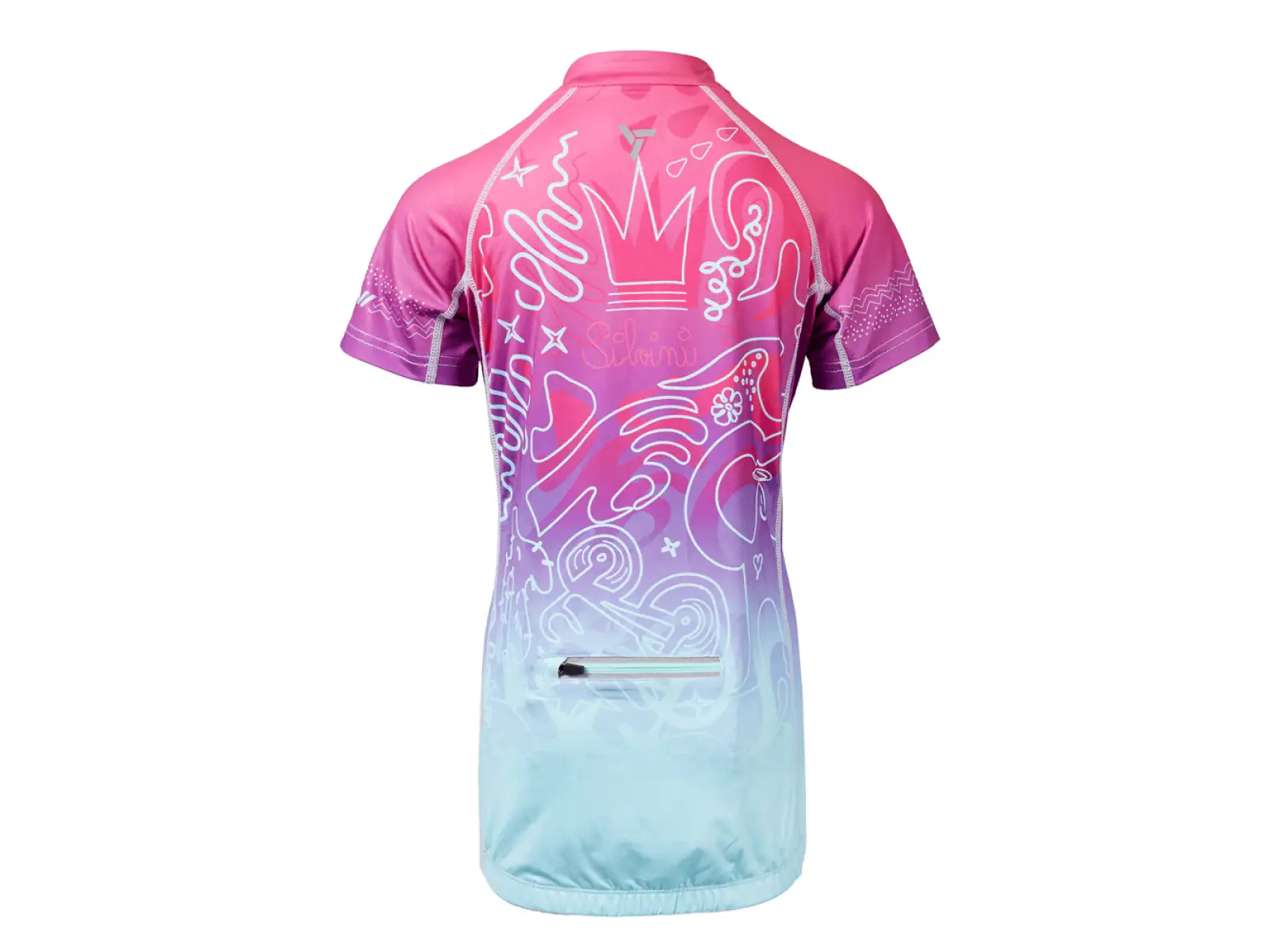 Silvini Scrivia Kindertrikot fuchsia/türkis