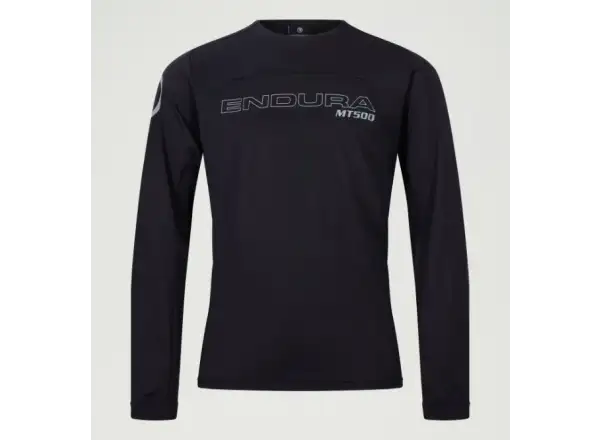 Endura MT500 Burner Kindertrikot Langarm Schwarz